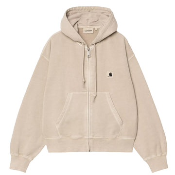 Carhartt WIP Womens Hooded Nelson Jacket Fleur De Sel Garment Dyed - Parasol Store