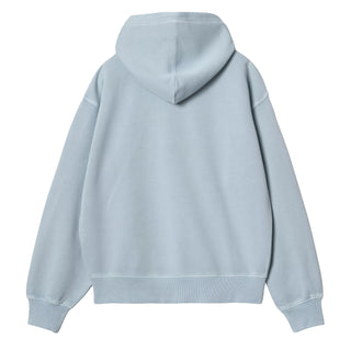 Carhartt WIP Womens Hooded Nelson Sweat Dusty Ice Garment Dyed - Parasol Store