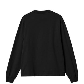 Carhartt WIP Womens L/S Pocket T-Shirt Black - Parasol Store