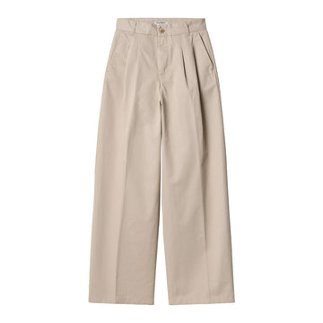 Carhartt WIP Womens Leola Pant Dusky Beige Stone Washed - Parasol Store