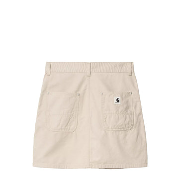 Carhartt WIP Womens Maeve Double Knee Skirt Fleur De Sel Stone Washed - Parasol Store