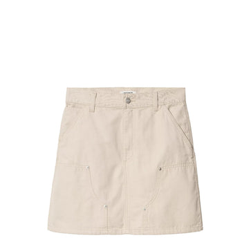 Carhartt WIP Womens Maeve Double Knee Skirt Fleur De Sel Stone Washed - Parasol Store