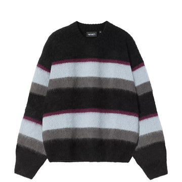 Carhartt WIP Womens Merlin Sweater Sundling Stripe Citadel - Parasol Store