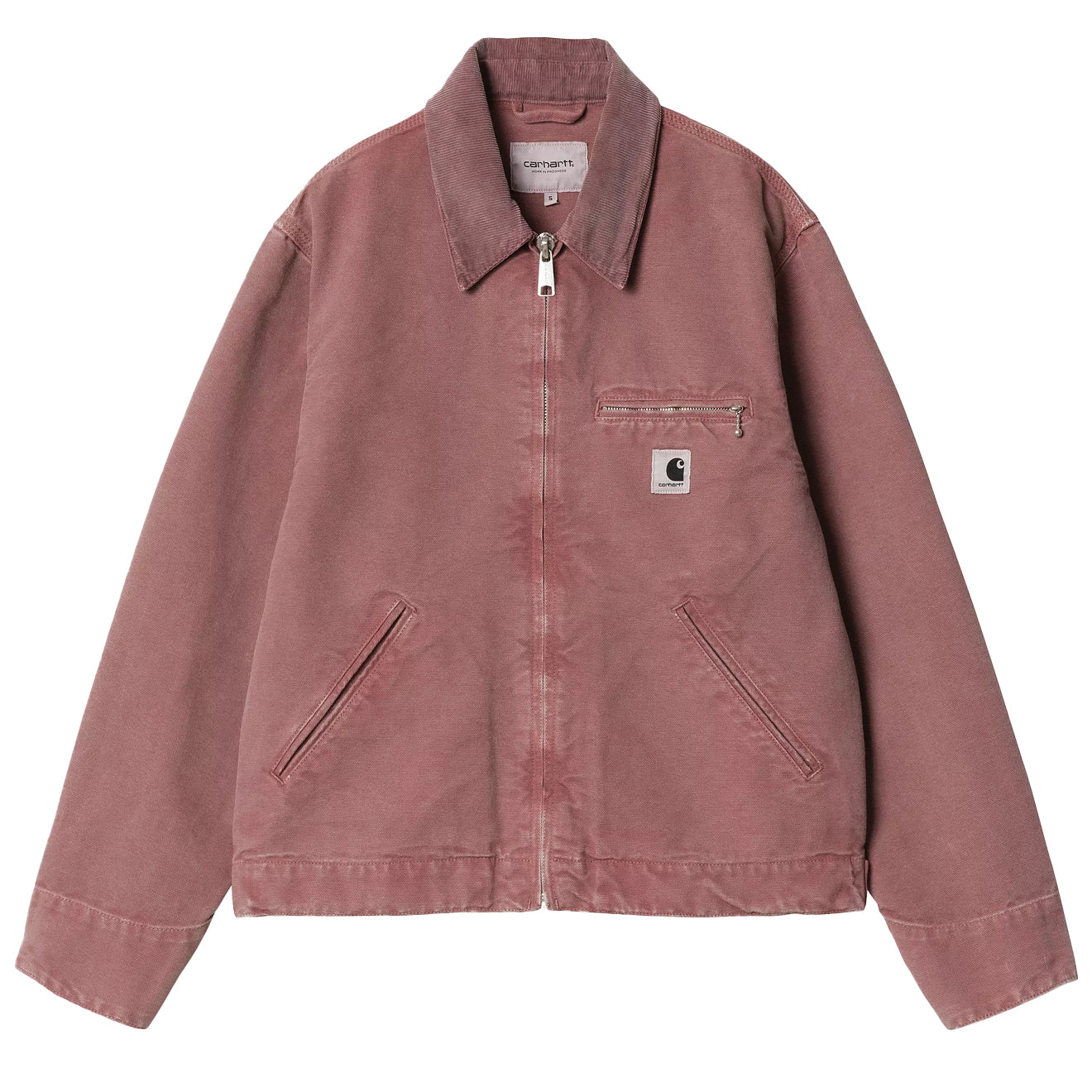 Carhartt WIP Womens OG Detroit Jacket Dusky Pink / Dusky Pink Stone Canvas - Parasol Store