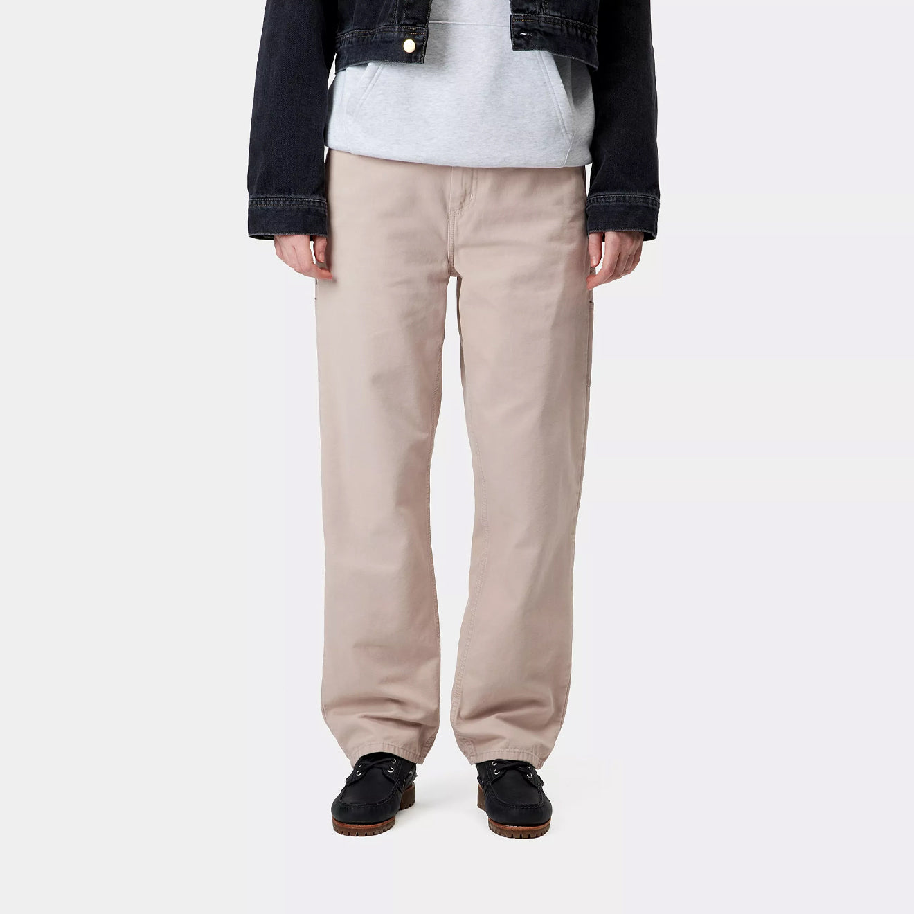 Carhartt WIP Womens Pierce Pant Straight Dusky Beige Stone Canvas - Parasol Store
