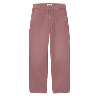 Carhartt WIP Womens Pierce Pant Straight Dusky Pink Stone Canvas - Parasol Store