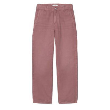 Carhartt WIP Womens Pierce Pant Straight Dusky Pink Stone Canvas - Parasol Store