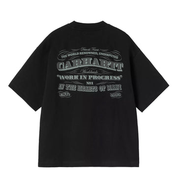 Carhartt WIP Womens S/S 3 One 3 T-Shirt Black - Parasol Store