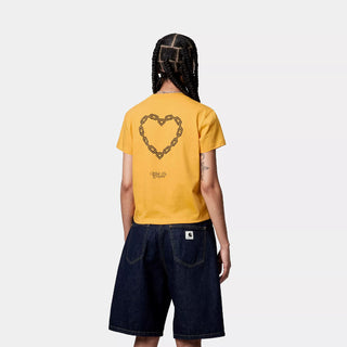 Carhartt WIP Womens S/S Chained T-Shirt Quince / Black - Parasol Store