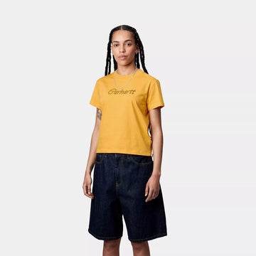 Carhartt WIP Womens S/S Chained T-Shirt Quince / Black - Parasol Store