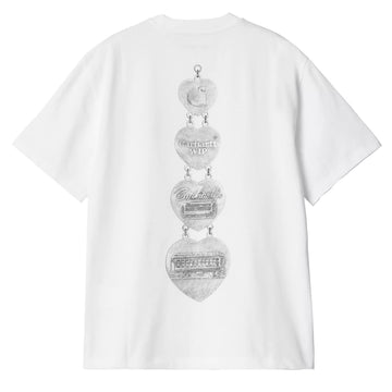 Carhartt WIP Womens S/S Hartt Chain T-Shirt White - Parasol Store