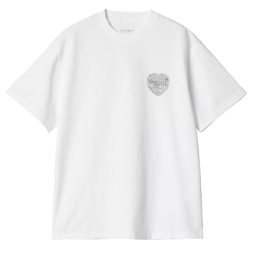 Carhartt WIP Womens S/S Hartt Chain T-Shirt White - Parasol Store