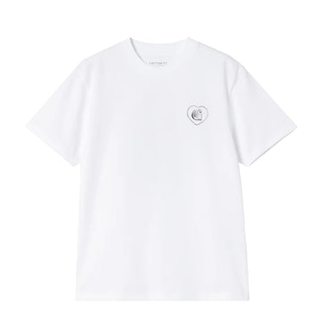 Carhartt WIP Womens S/S Hearts Of Hartts T-S White - Parasol Store