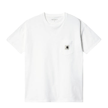 Carhartt WIP Womens S/S Pocket T-Shirt White - Parasol Store
