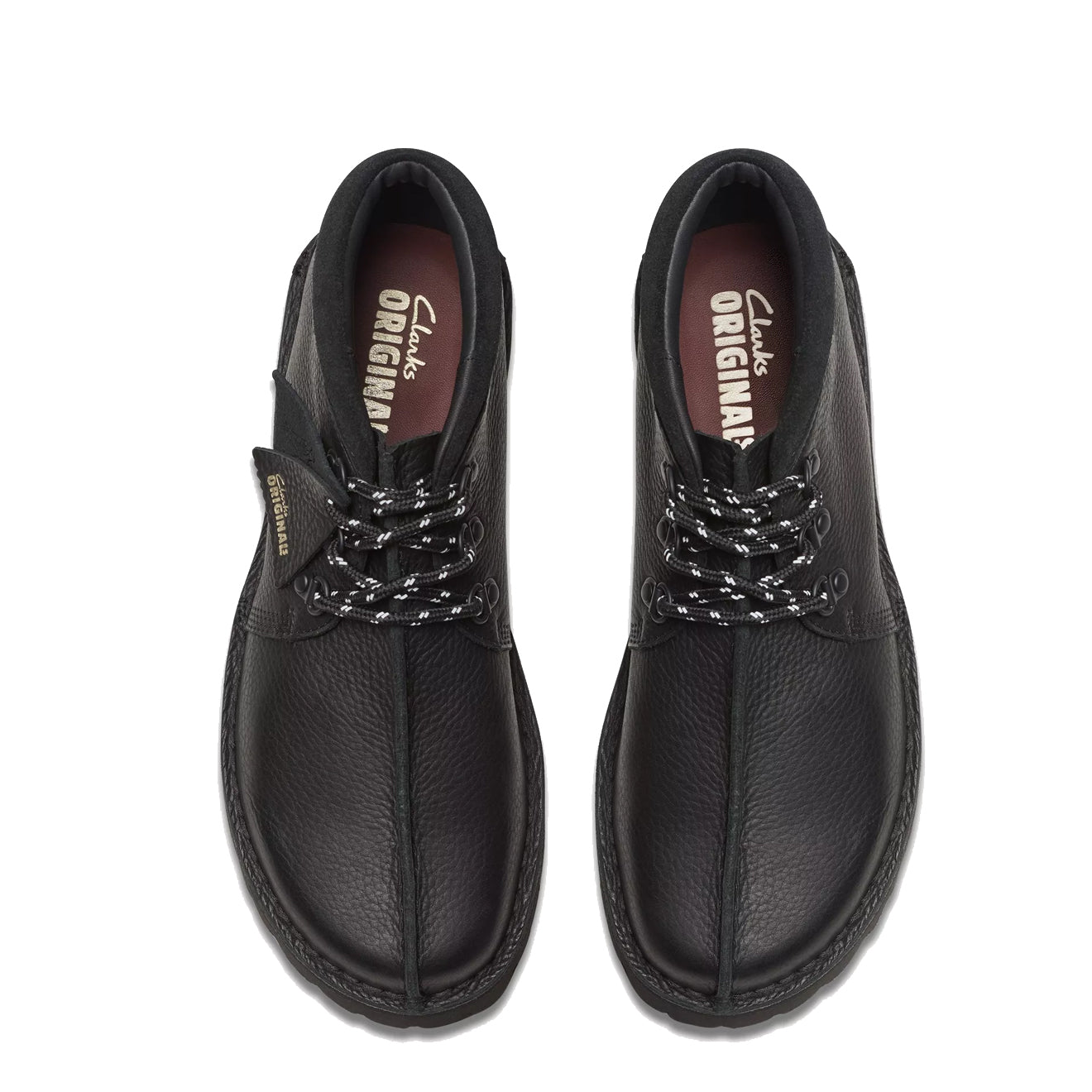 Clarks Originals Trek Hike Shoe Black Leather - Parasol Store