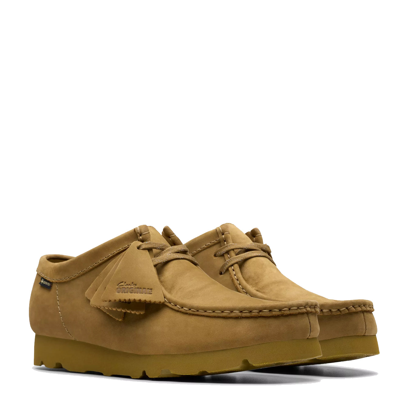 Clarks Originals Wallabee GTX Shoe Oakmoss Nubuck - Parasol Store