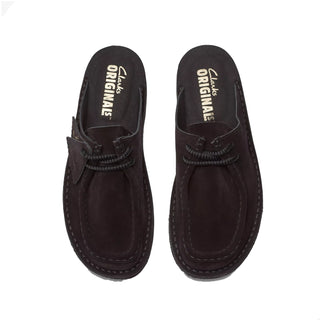 Clarks Originals Womens DSRT Nomad Mule Black Suede - Parasol Store