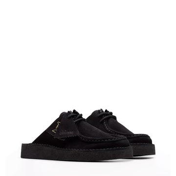 Clarks Originals Womens DSRT Nomad Mule Black Suede - Parasol Store