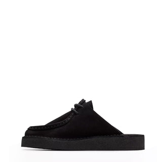 Clarks Originals Womens DSRT Nomad Mule Black Suede - Parasol Store