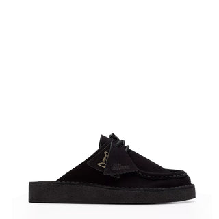 Clarks Originals Womens DSRT Nomad Mule Black Suede - Parasol Store