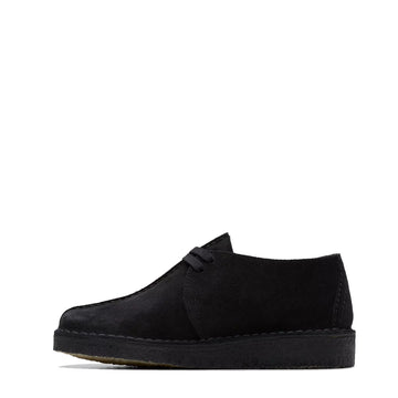 Clarks Originals Womens Desert Trek Black Suede - Parasol Store