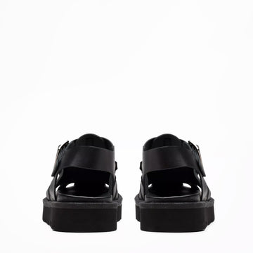 Clarks Originals Womens Meadow Buckle Black Leather - Parasol Store