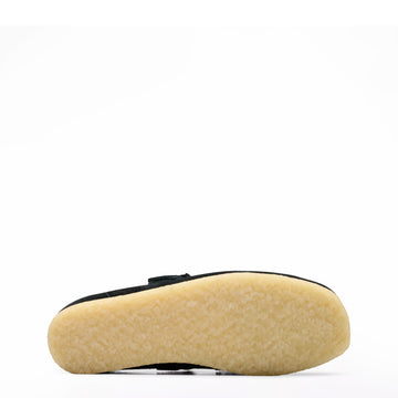 Clarks Originals Womens Wallabee T Bar Black Interest - Parasol Store