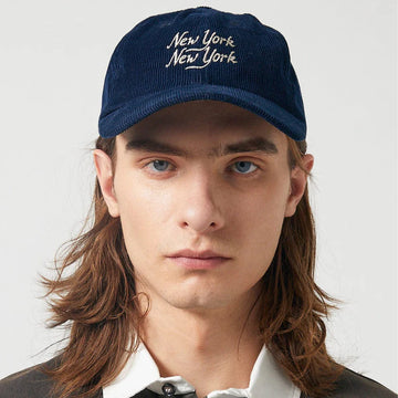 Corridor Corduroy Script NY NY Cap Navy