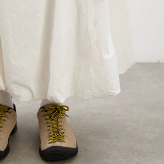 Damson Madder Agatha Puff Midi Skirt White - Parasol Store