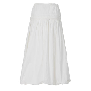 Damson Madder Agatha Puff Midi Skirt White - Parasol Store