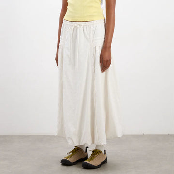 Damson Madder Agatha Puff Midi Skirt White - Parasol Store