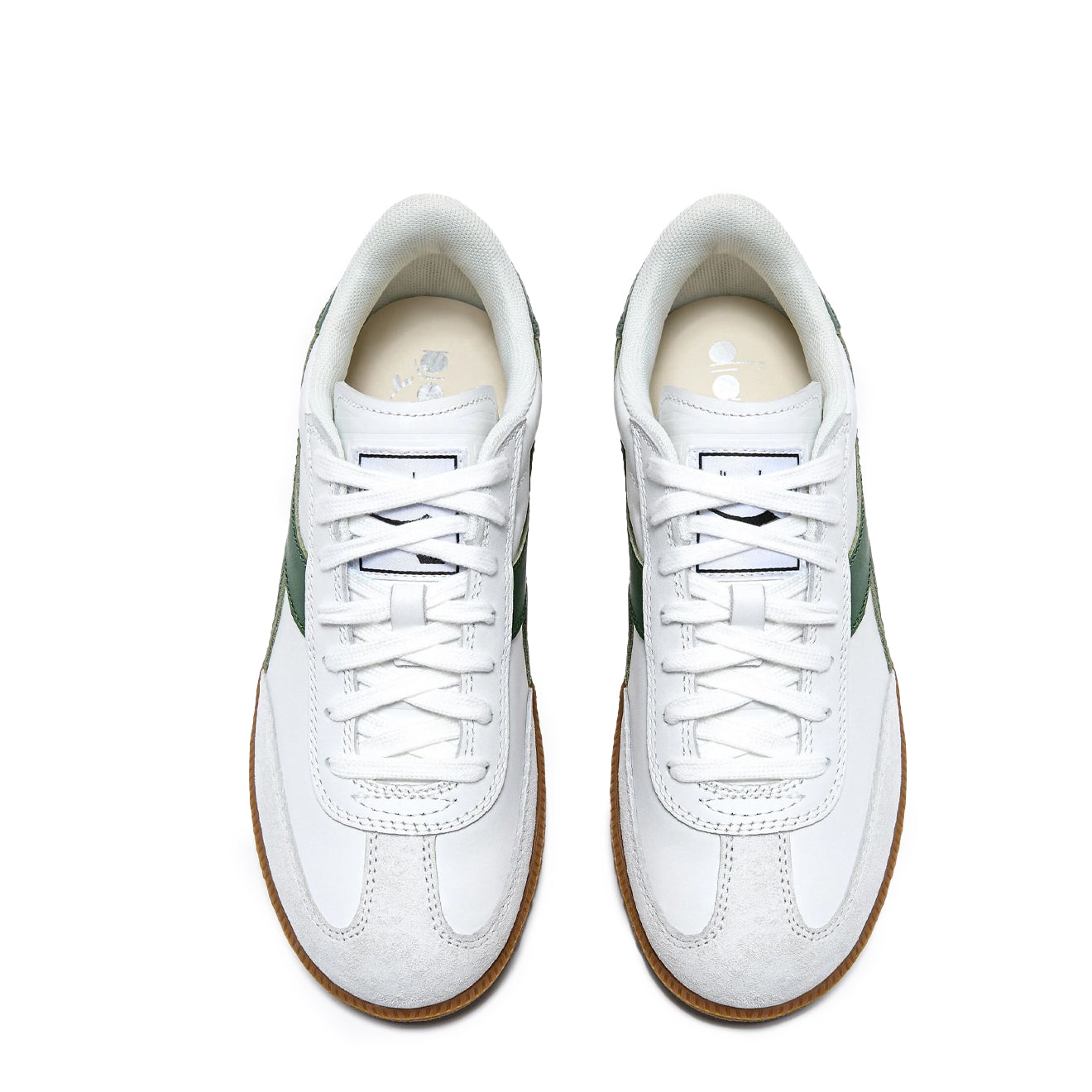 Diadora Trainer White / Foliage Green - Parasol Store