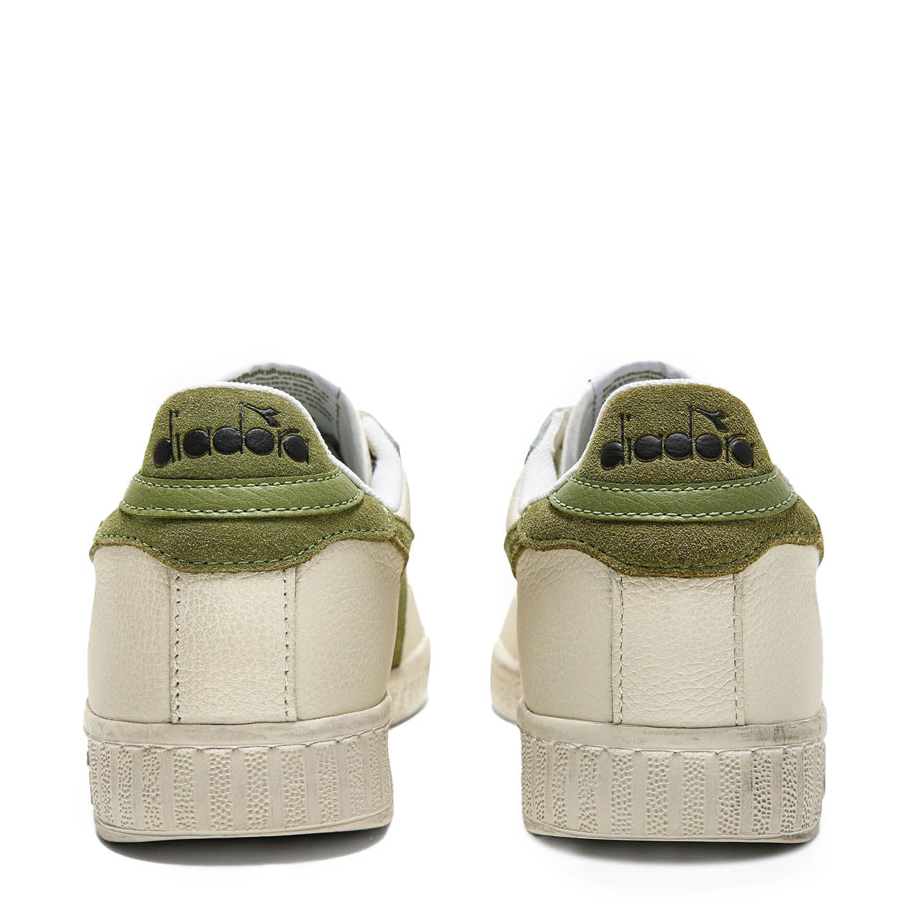 Diadora Womens Game L Low Waxed Suede Pop White / Fern Diadora