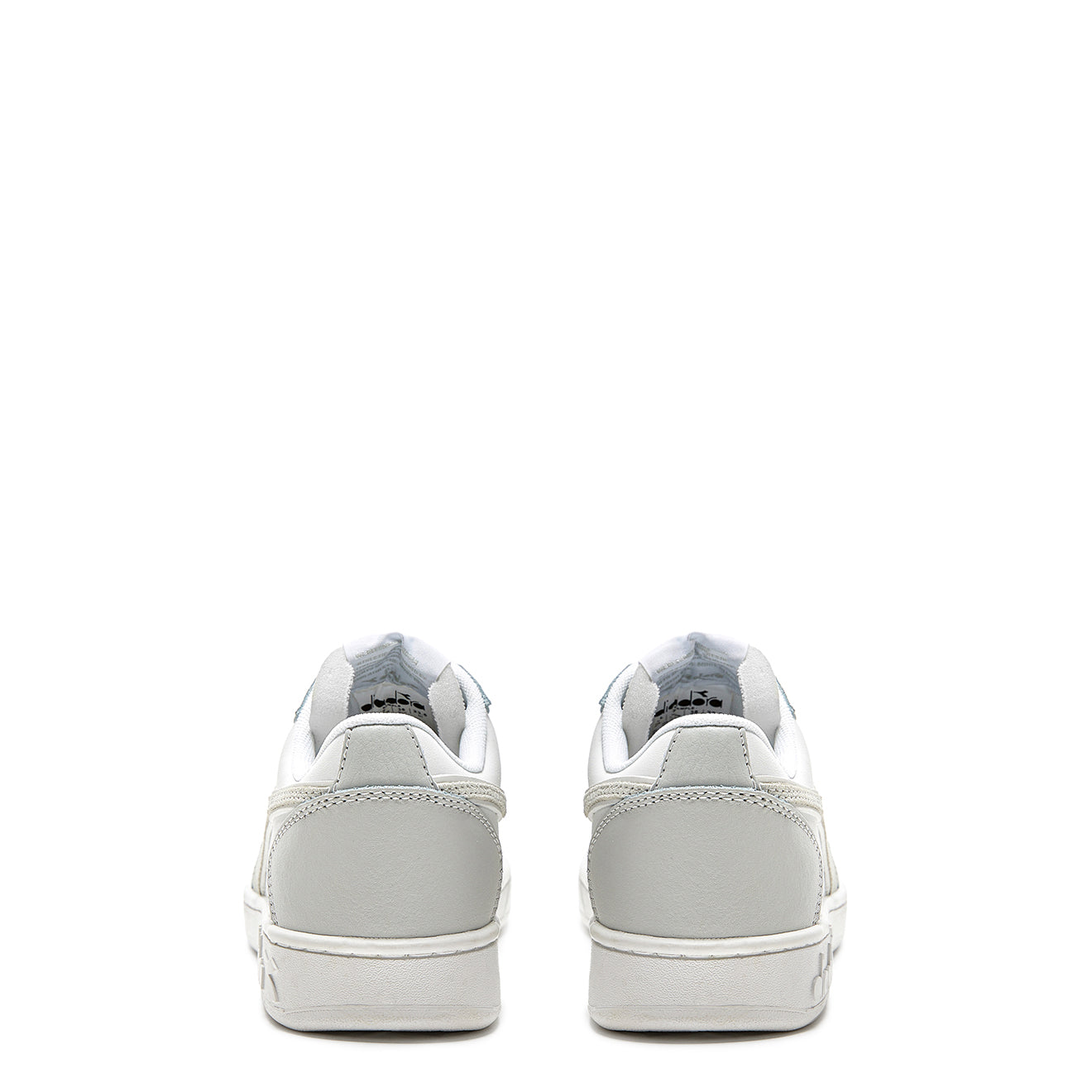 Diadora Womens Magic Basket Low Leather Trainer Dawn Blue / White Diadora