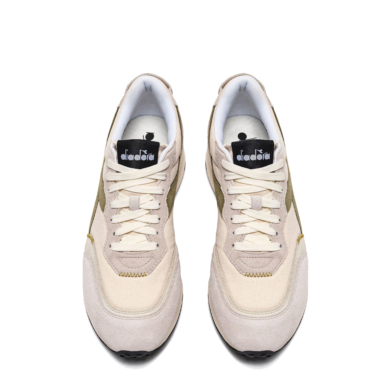 Diadora Womens Race Suede SW Trainer Pristine / Whitecap Gray - Parasol Store