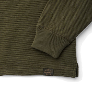 Filson Waffle Knit Thermal Crew Neck L/S Top Mossy Rock