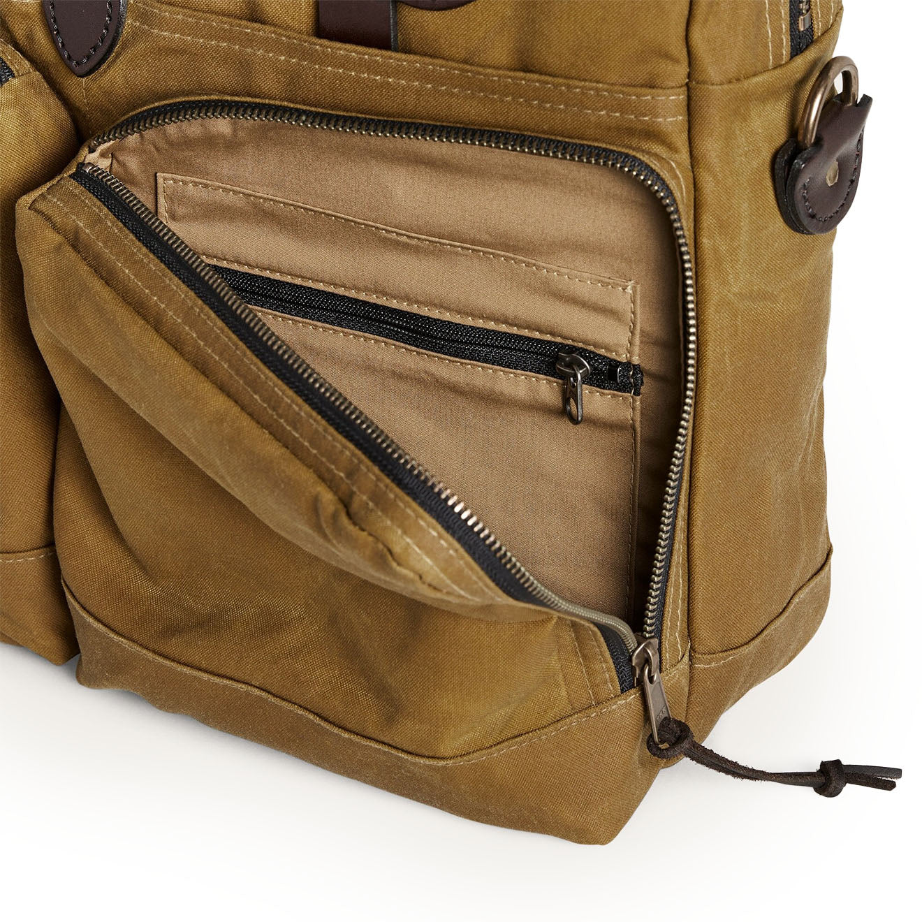 Filson 24-Hour Tin Cloth Briefcase Dark Tan - Parasol Store