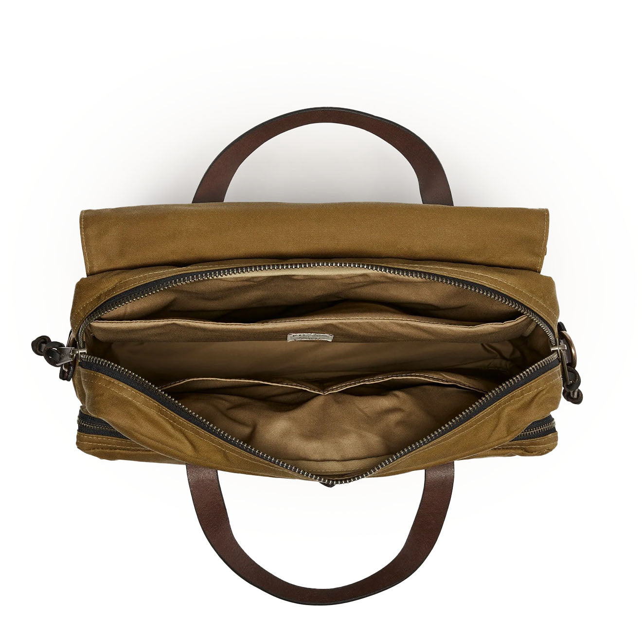 Filson 24-Hour Tin Cloth Briefcase Dark Tan - Parasol Store