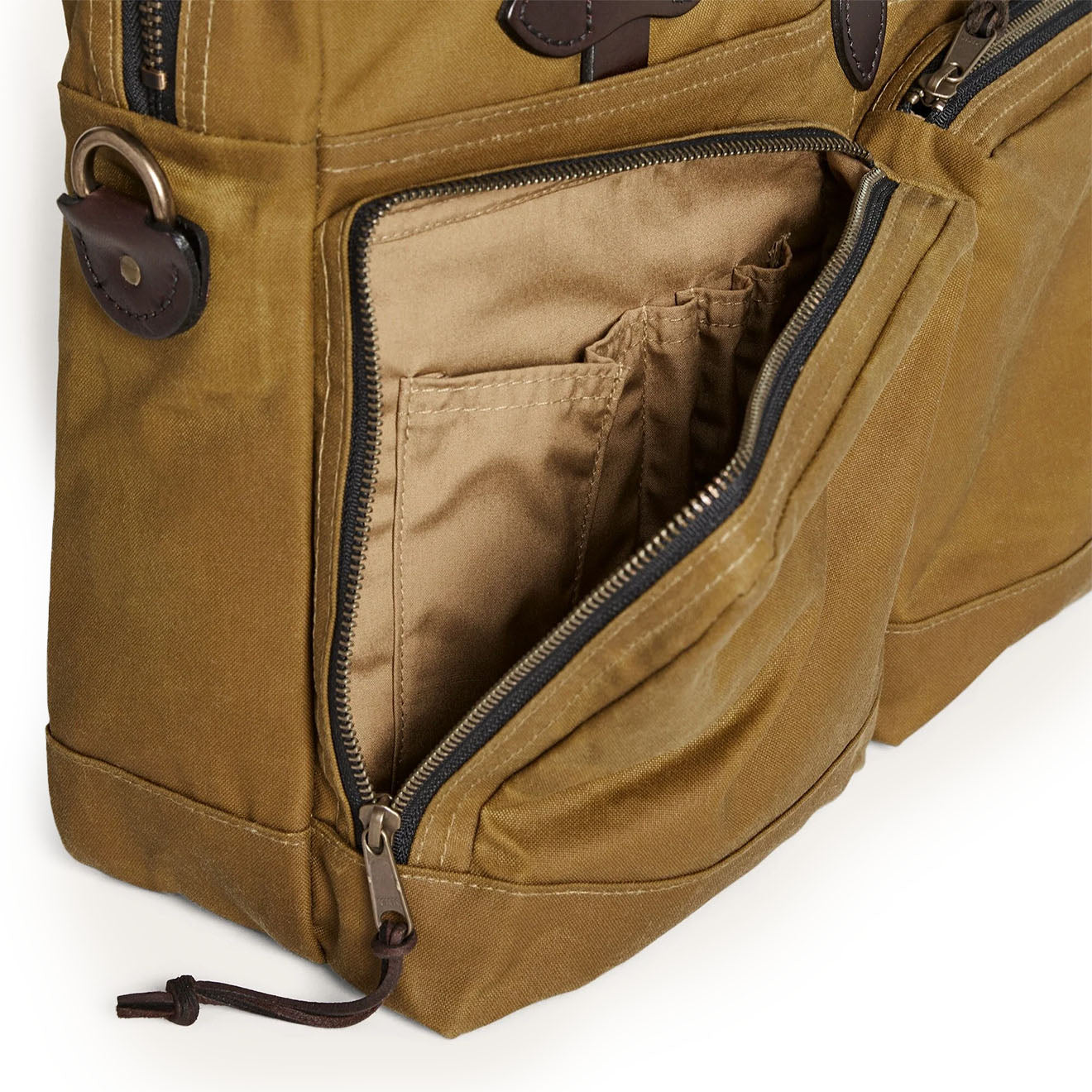 Filson 24-Hour Tin Cloth Briefcase Dark Tan - Parasol Store