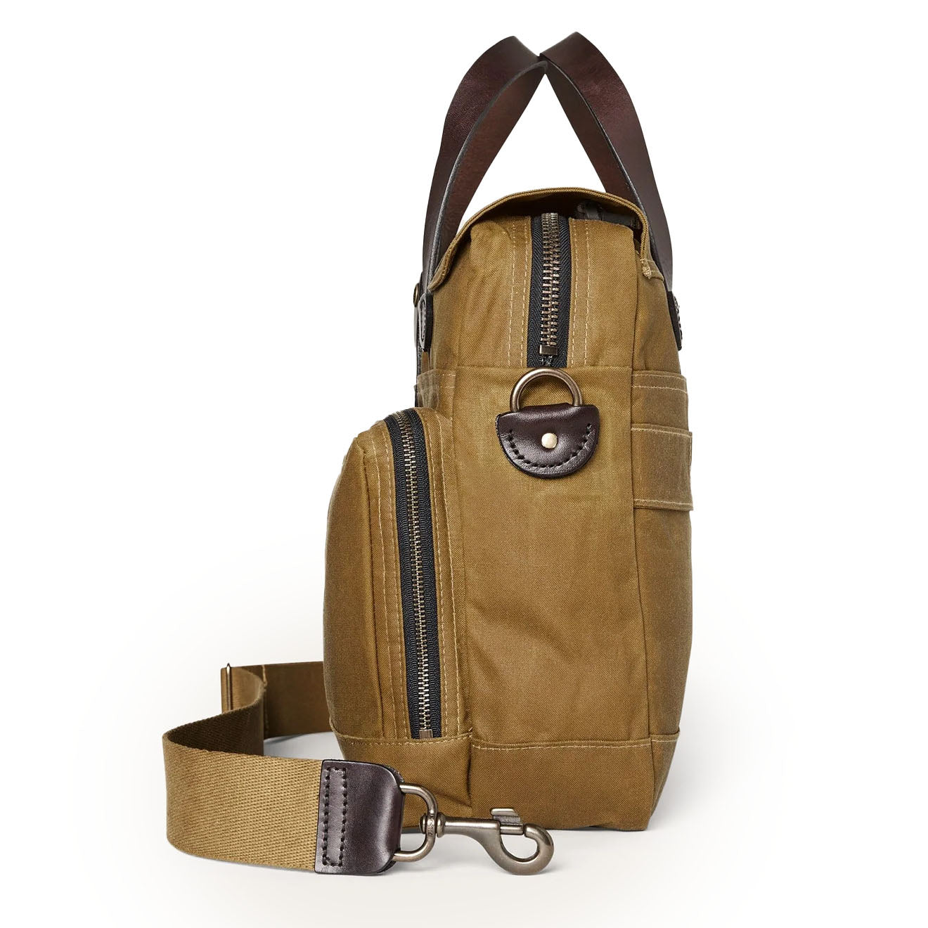 Filson 24-Hour Tin Cloth Briefcase Dark Tan - Parasol Store