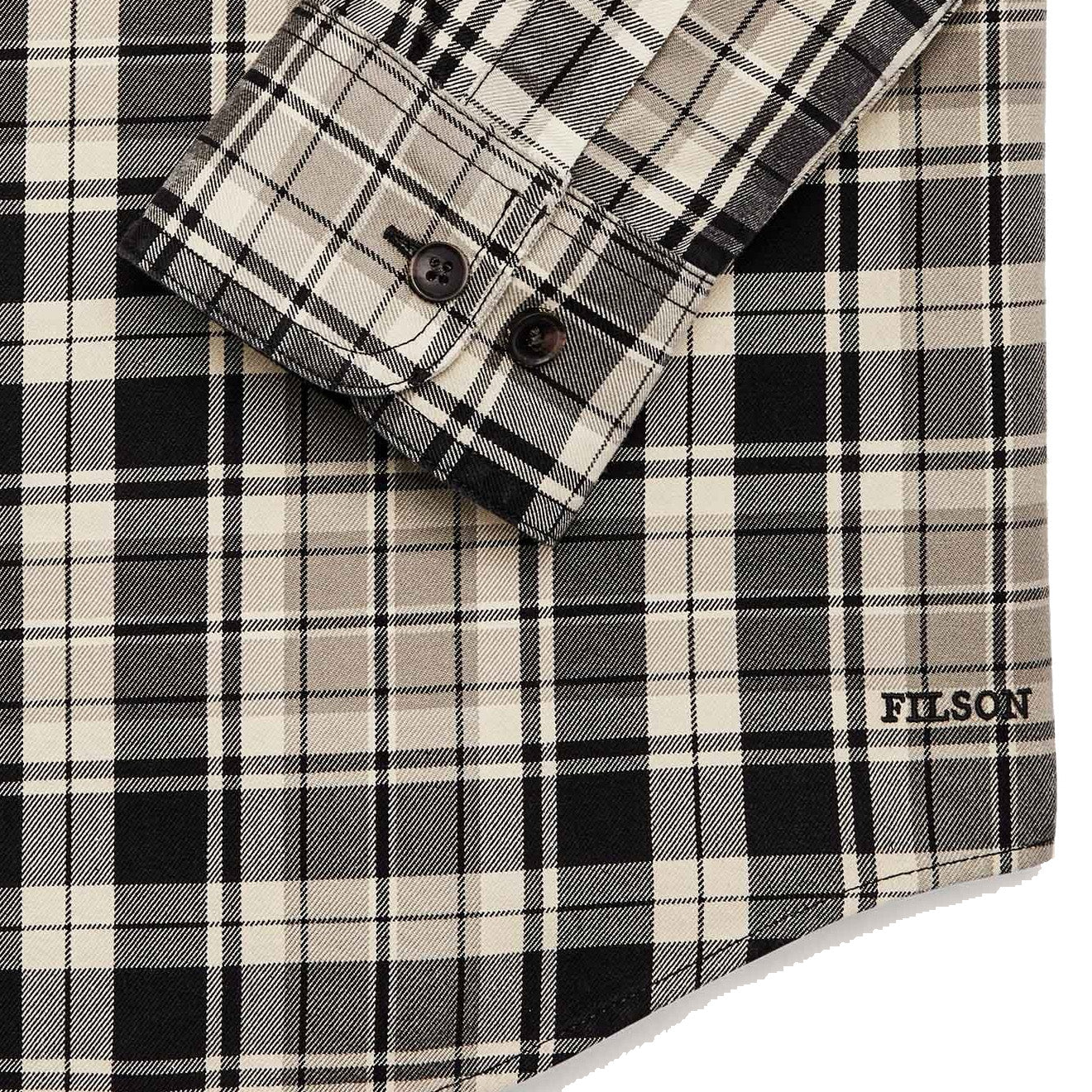 Filson Lightweight Alaskan Guide Shirt Cream / Black / Gray - Parasol Store