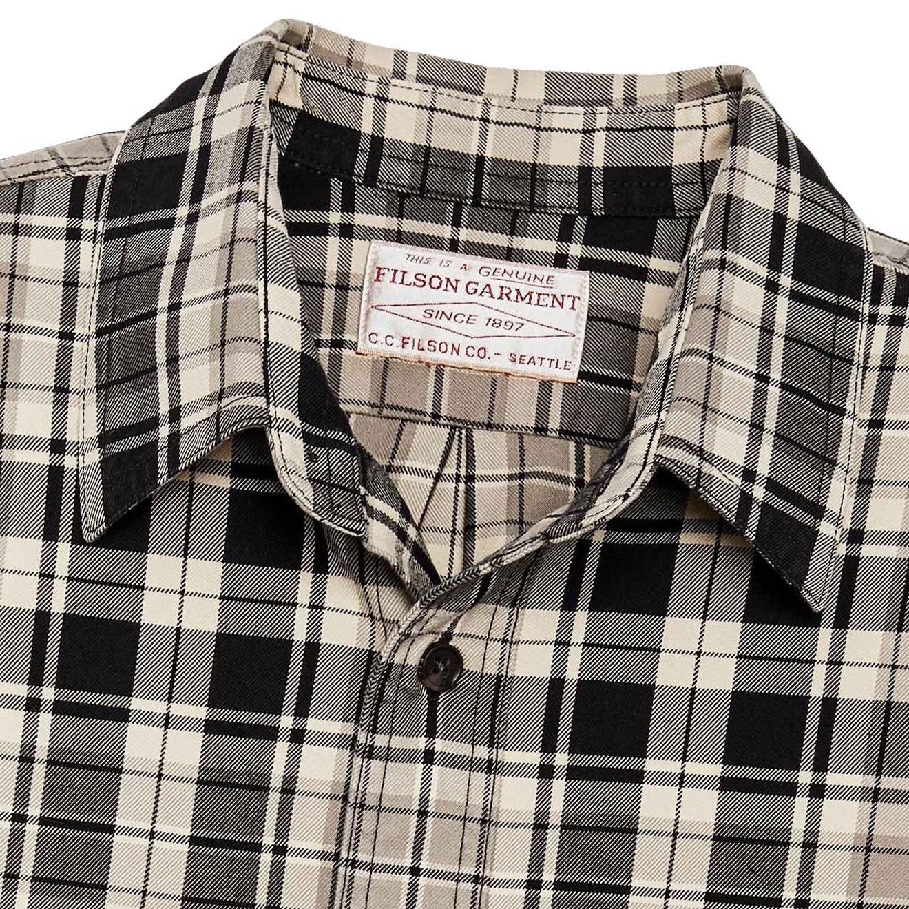 Filson Lightweight Alaskan Guide Shirt Cream / Black / Gray - Parasol Store