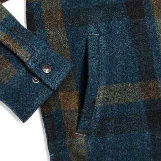 Filson Lined Mackinaw Jac-Shirt Teal / Ochre Plaid - Parasol Store