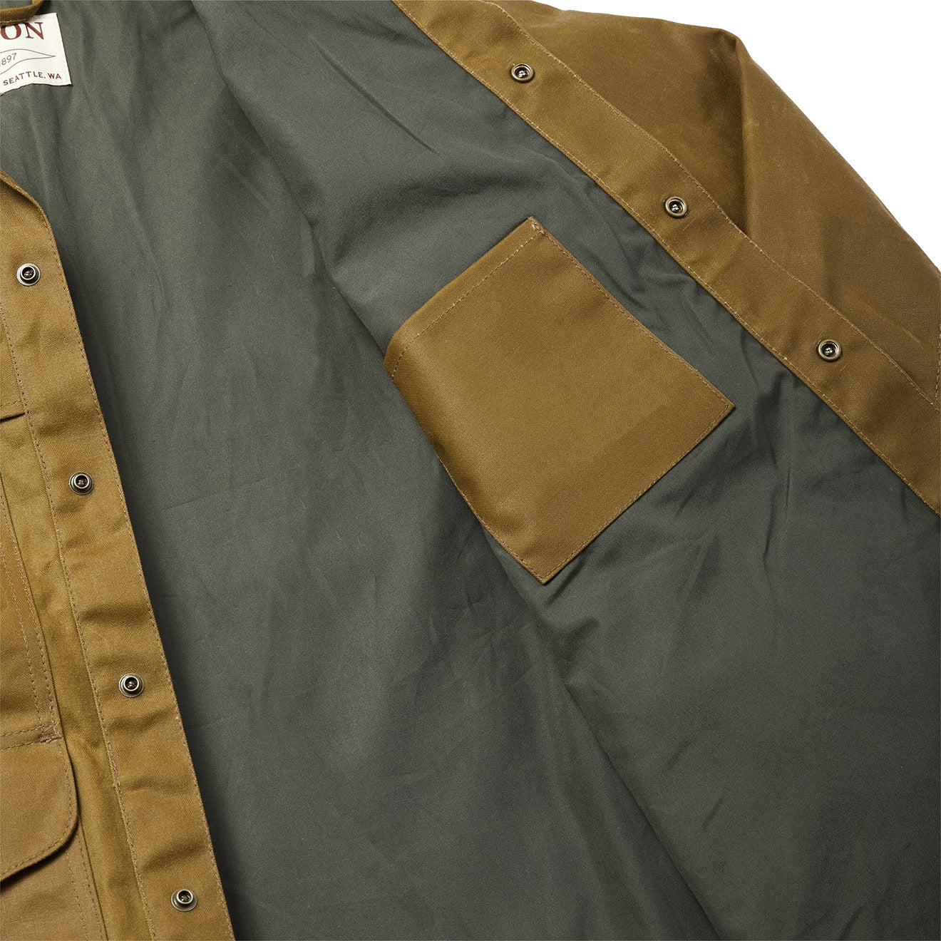Filson Lined Tin Cruiser Jacket Dark Tan - Parasol Store