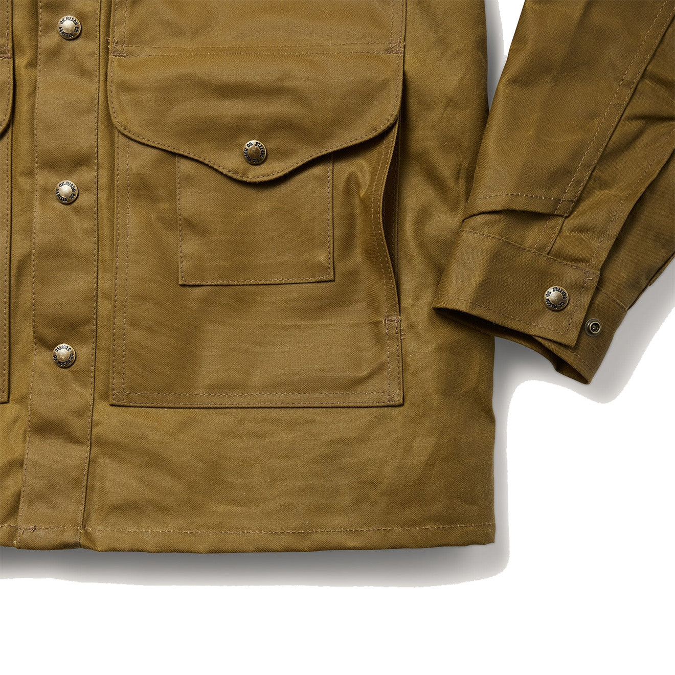 Filson Lined Tin Cruiser Jacket Dark Tan - Parasol Store