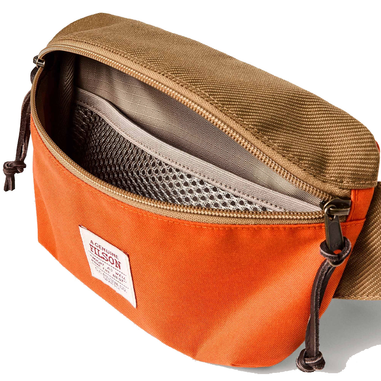 Filson Surveyor Crossbody Pack Dark Tan / Flame - Parasol Store