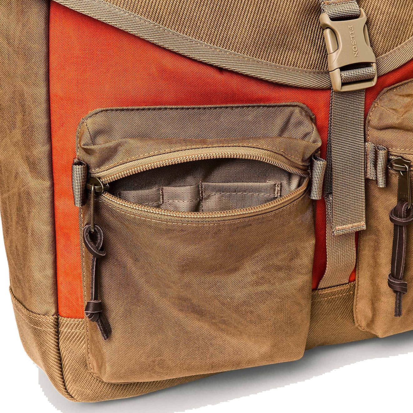Filson Surveyor Messenger Bag Dark Tan / Flame - Parasol Store