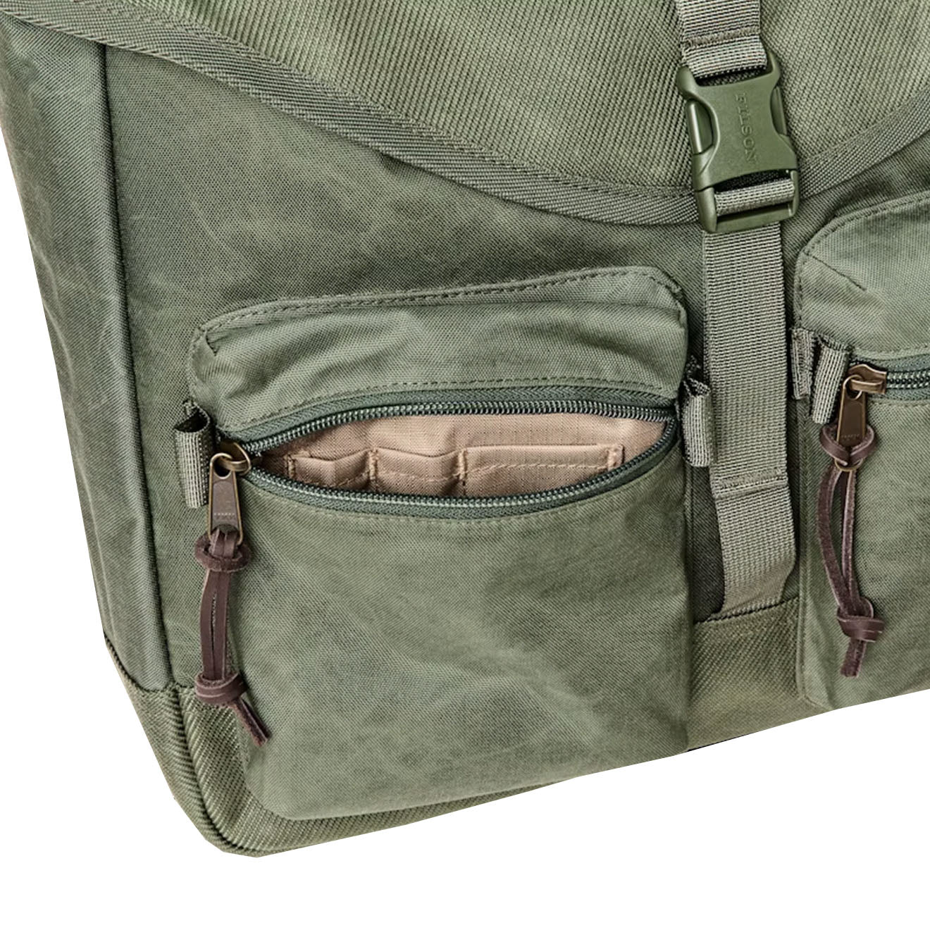 Filson Surveyor Messenger Bag Service Green - Parasol Store