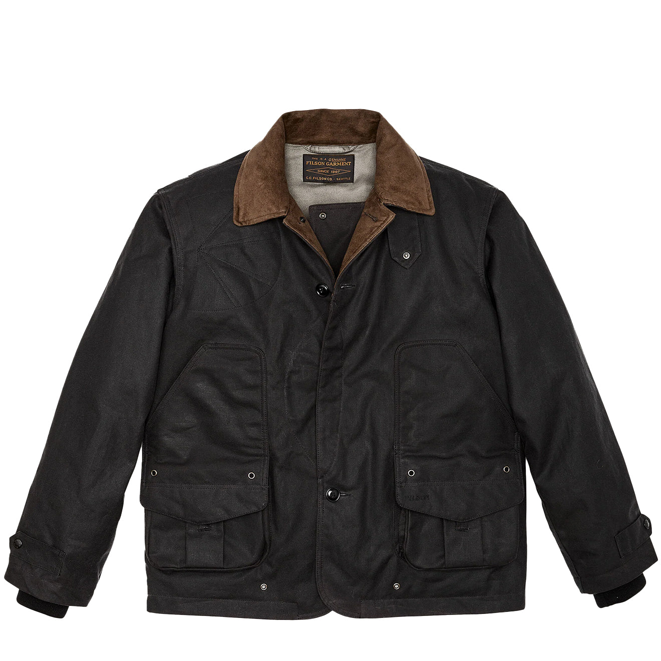 Filson Tin Cloth Hunting Jacket Cinder - Parasol Store