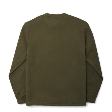 Filson Waffle Knit Thermal Crew Neck L/S Top Mossy Rock - Parasol Store